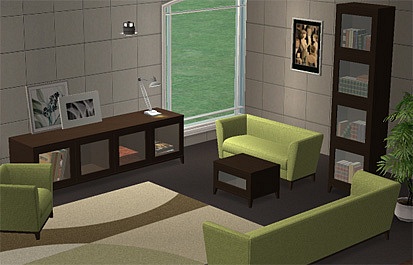 SH-Mallory Sofas from Sims 2